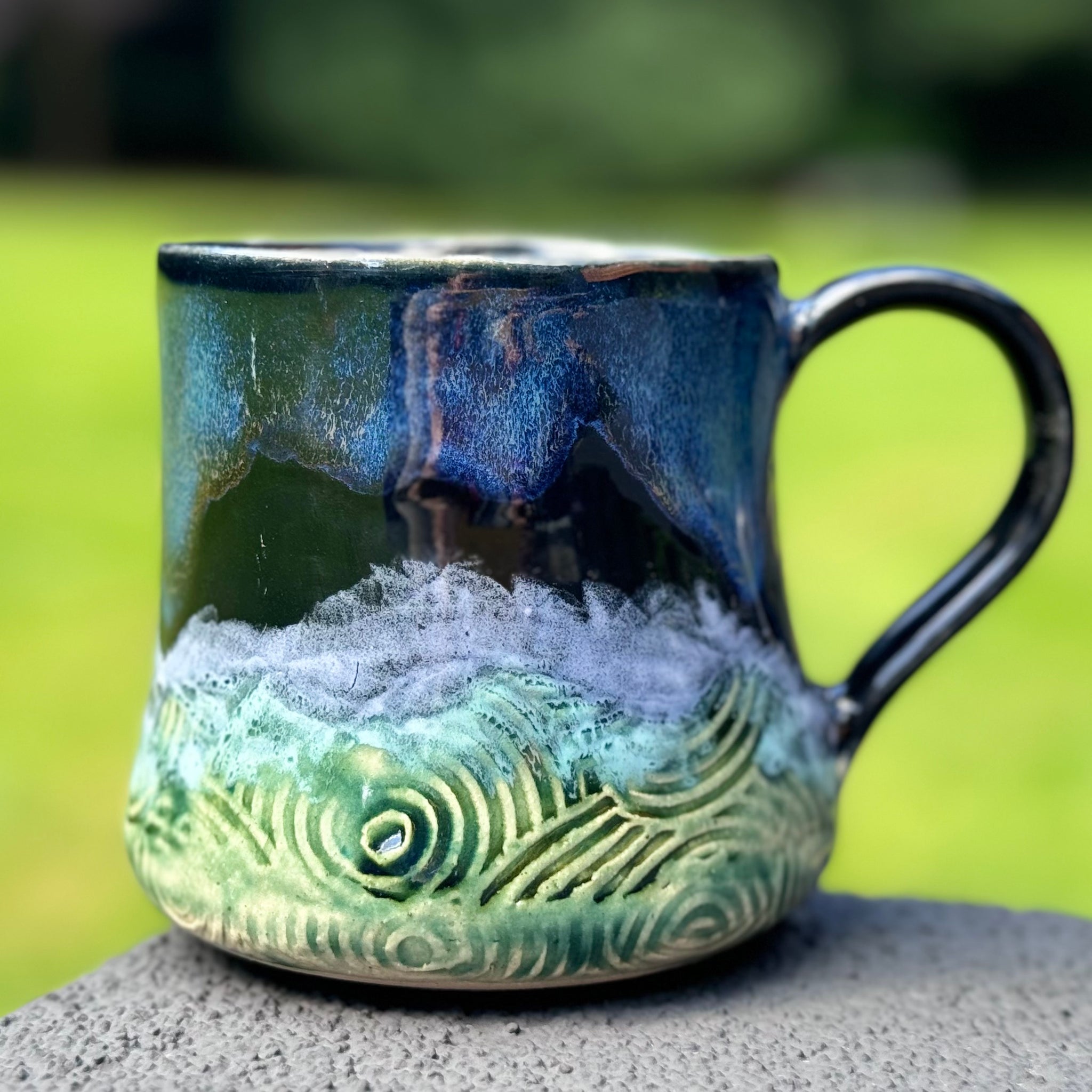 Storm at Sea textured mug