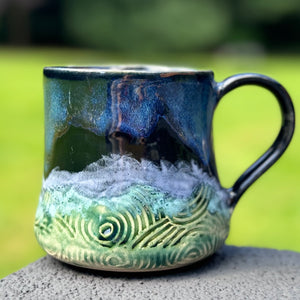 Storm at Sea textured mug