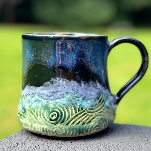 Storm at Sea textured mug