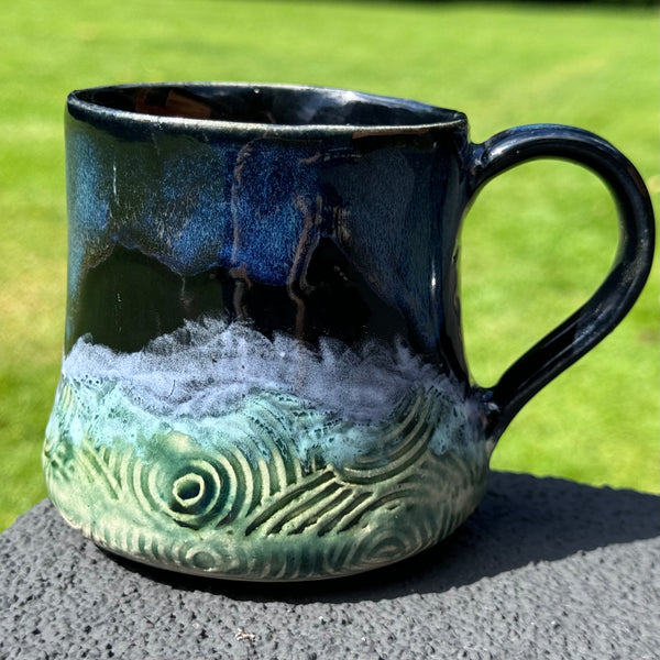 Storm at Sea textured mug