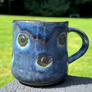 Midnight Blue textured mug