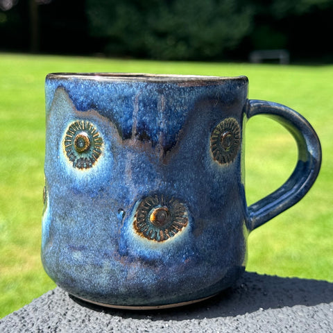 Midnight Blue textured mug