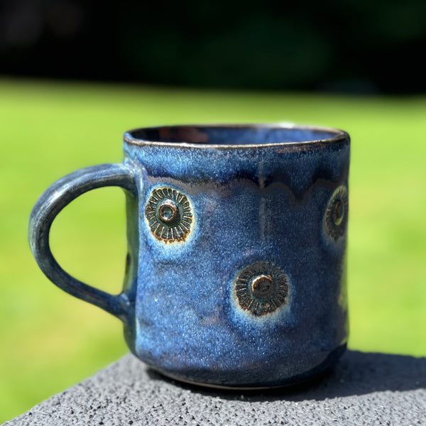 Midnight Blue textured mug