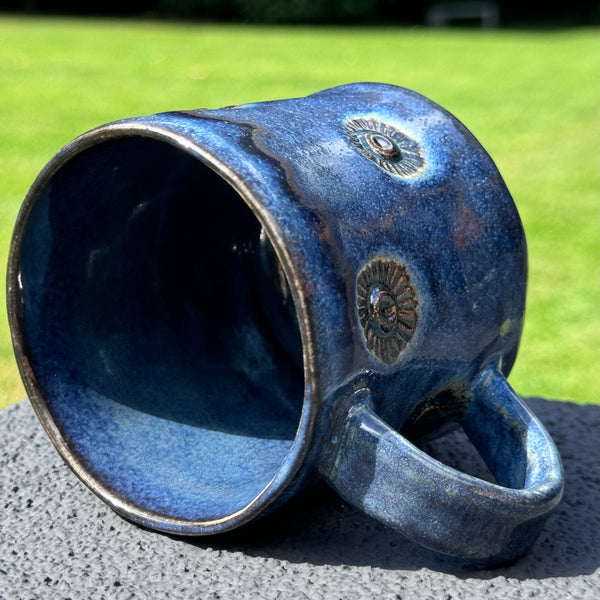 Midnight Blue textured mug