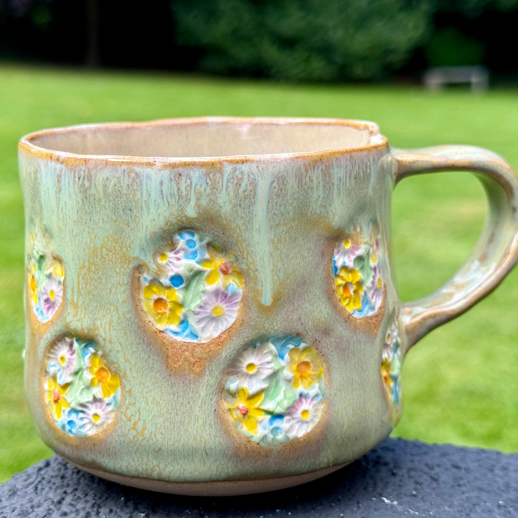 Spring Joy textured mug