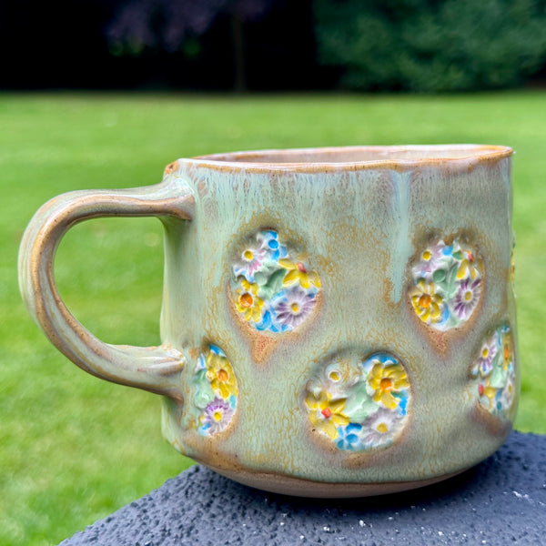 Spring Joy textured mug