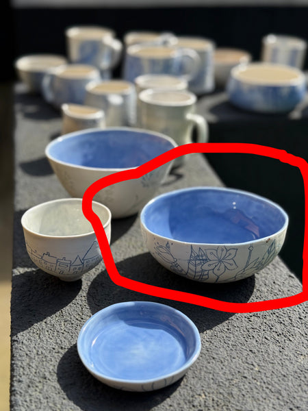 Blue porcelain bowl