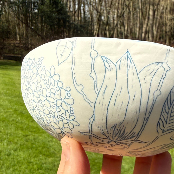 Blue porcelain bowl