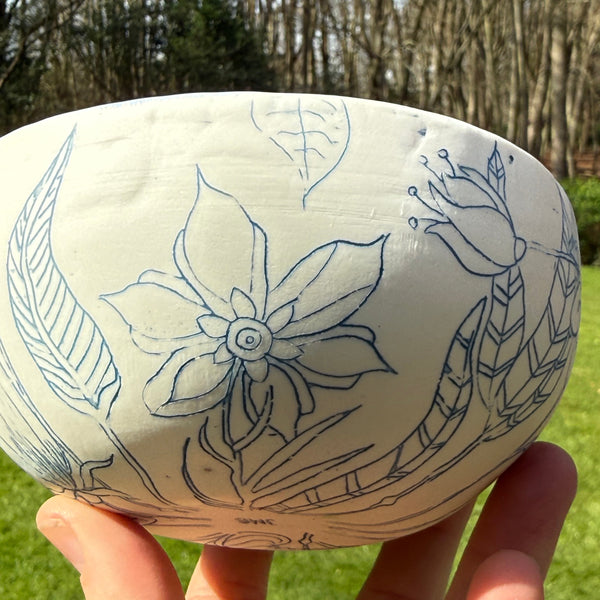 Blue porcelain bowl