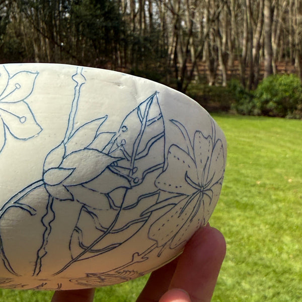 Blue porcelain bowl